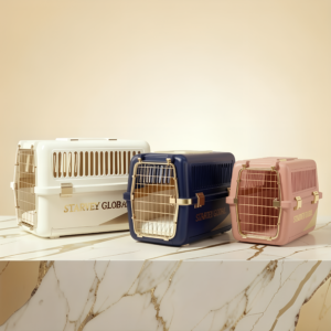 Starvey Global IATA-Approved Pet Travel Carriers, 360° Ventilation Ergonomic Design for Stress-Free Long-Haul Pet Transit