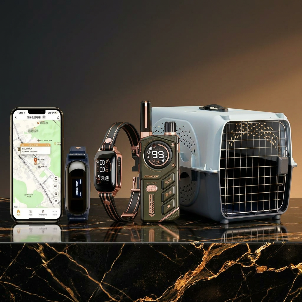 Starvey Global high-barrier pet products: IATA compliant pet travel crate, 4G GPS dog collar with health monitor, 2-in-1 remote dog training device for wholesale distributors