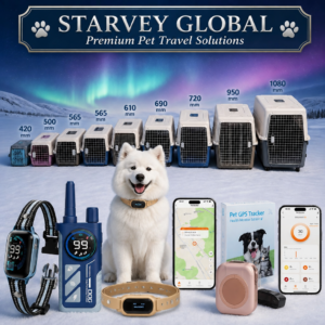 Starvey Global full pet supplies lineup: IATA-compliant travel crates, 4G GPS collars and 2-in-1 humane dog training collars