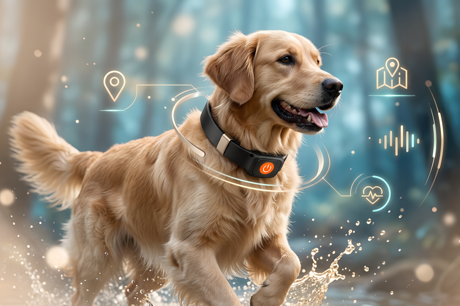 Smart Pet GPS Collar with real-time tracking & long battery life - Starvey Global B2B Pet Products (MOQ: 200 units)